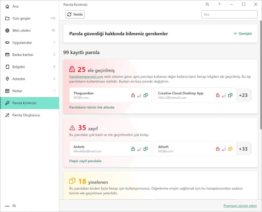 kaspersky password manager generated easily bruteforced